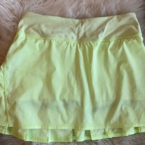 Lululemon Yellow Neon Skirt
